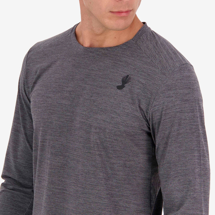 Men's Flight Long Sleeve T-shirt - Grey Marle